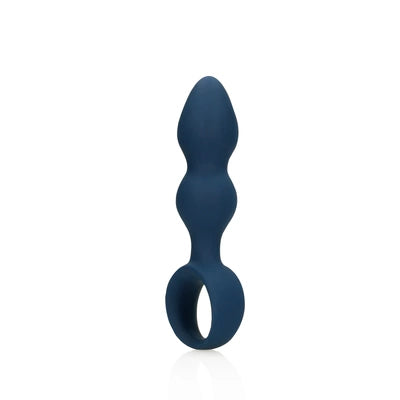 Teardrop Shaped Anal Plug - Large - Baltic Blue