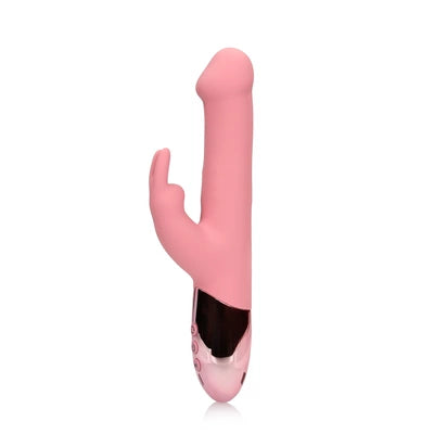 Rotating Beads Rabbit Vibrator - Pink Arabesque