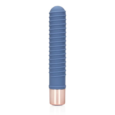 Ribbed Mini Vibrator - Blue Horizon