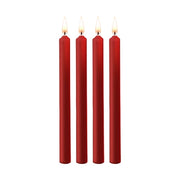 Teasing Wax Candles - 4 Pieces - Large - Red