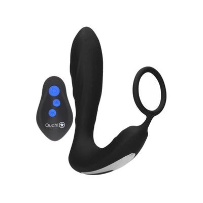 E-stim Vibrating Butt Plug  Cockring