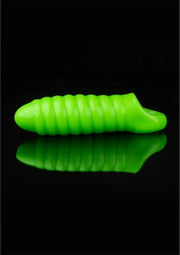 Swirl Thick Stretchy Penis Sheath - Glow in the Dark