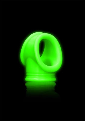 Cockring  Ball Strap - Glow in the Dark