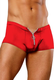 Shorts with Zipper - L/XL - Red