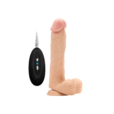 Vibrating Realistic Cock with Scrotum - 9 / 23 cm