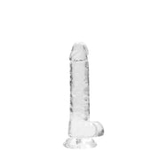 Realistic Dildo with Balls - 7 / 18 cm