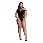 Leda XIII - Body with Crossed Neckline and Off Shoulder Straps - Plus Size