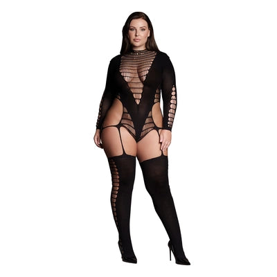 Kalyke XXIII - Bodystocking with Turtleneck - Plus Size