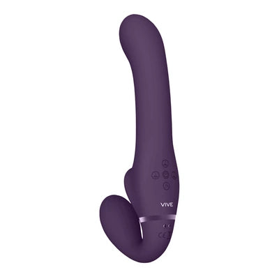 Ai - Dual Vibrating  Air Wave Tickler Strapless Strapon